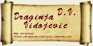 Draginja Vidojević vizit kartica